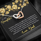 Gift for Daughter Heart Pendant Necklace Love Dad - Mallard Moon Gift Shop