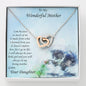 Gift for Mother from Daughter Gold and Silver Hearts Pendant Necklace on Kitten Message Card - Mallard Moon Gift Shop