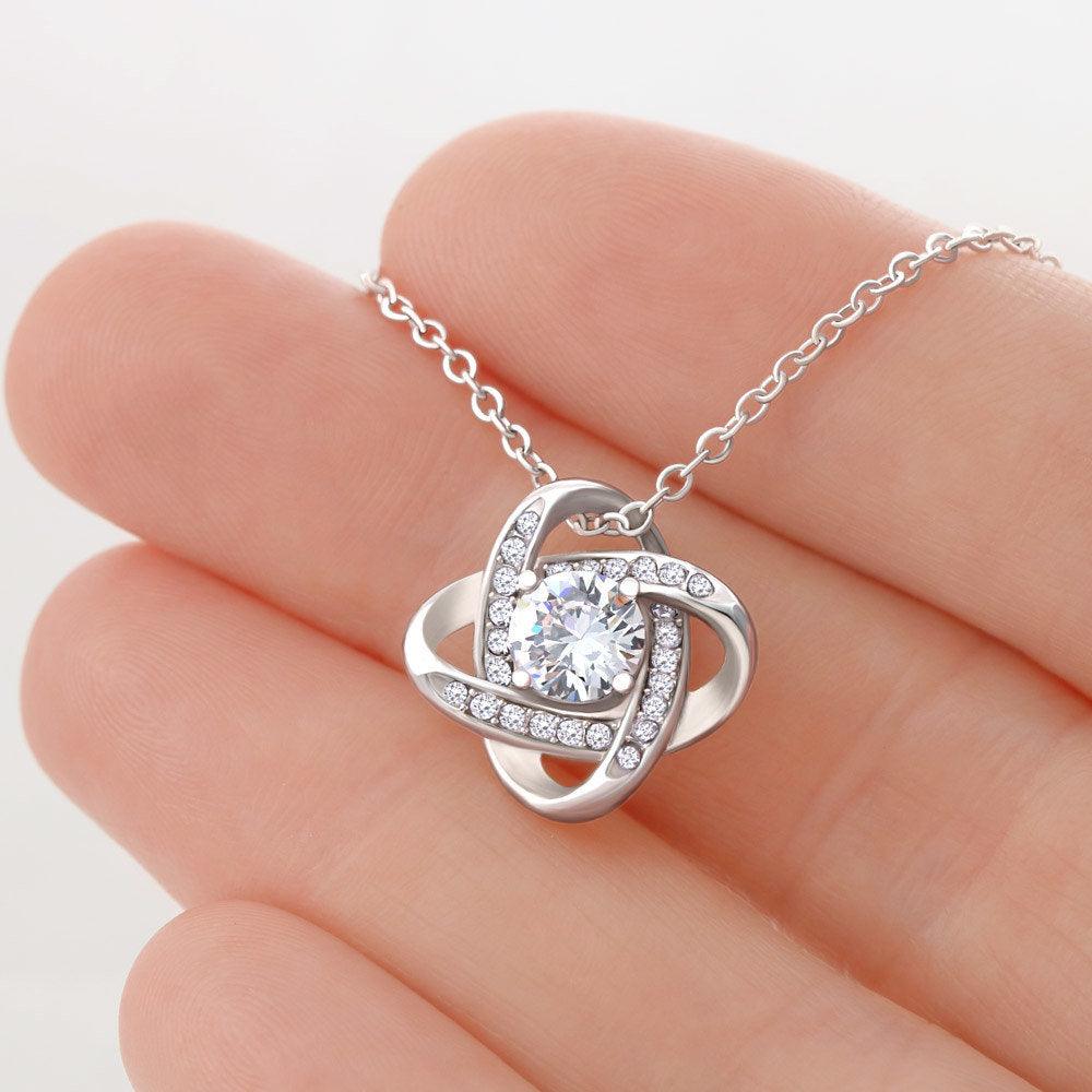 Gift for Mom from Son Love Knot Pendant Necklace - Mallard Moon Gift Shop