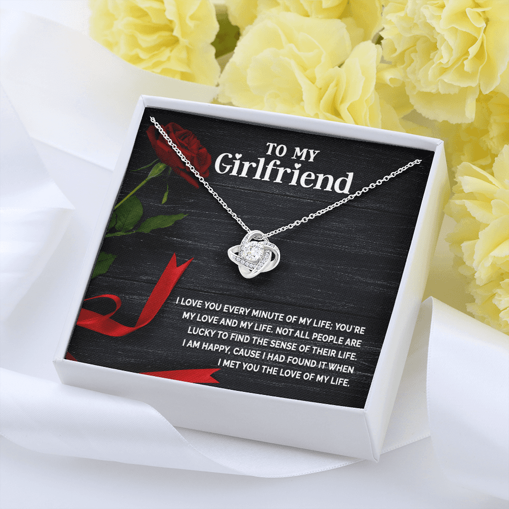 Gift for Girlfriend - Love you Every Minute - CZ Pendant Necklace - Mallard Moon Gift Shop