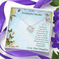 To Mother from Daughter Love Knot Pendant Necklace - Mallard Moon Gift Shop