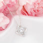 To Mother from Daughter Love Knot Pendant Necklace - Mallard Moon Gift Shop