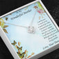 To Mother from Daughter Love Knot Pendant Necklace - Mallard Moon Gift Shop