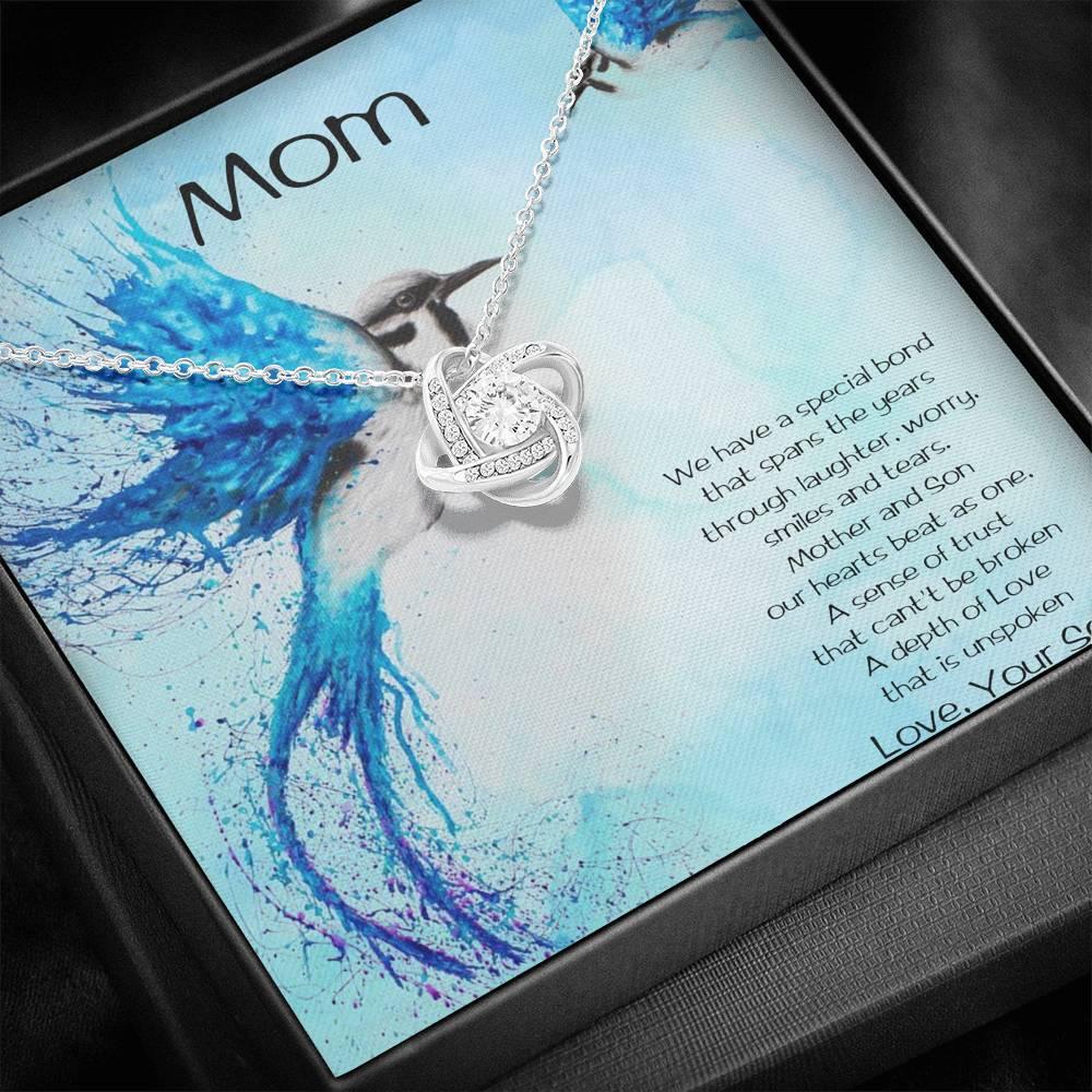 Gift for Mom from Son Love Knot Pendant Necklace - Mallard Moon Gift Shop