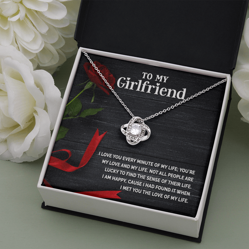 Gift for Girlfriend - Love you Every Minute - CZ Pendant Necklace - Mallard Moon Gift Shop
