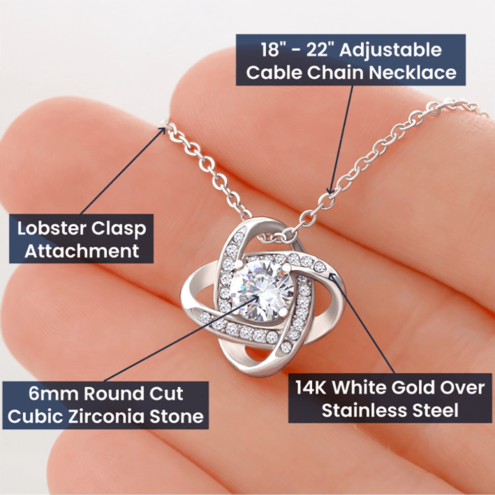 Bonus Daughter Pendant Necklace Christmas Message Card and Gift Box Love Dad - Mallard Moon Gift Shop
