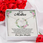 Gift for Mother Alluring Beauty CZ Pendant Necklace Message Card from Daughter - Mallard Moon Gift Shop