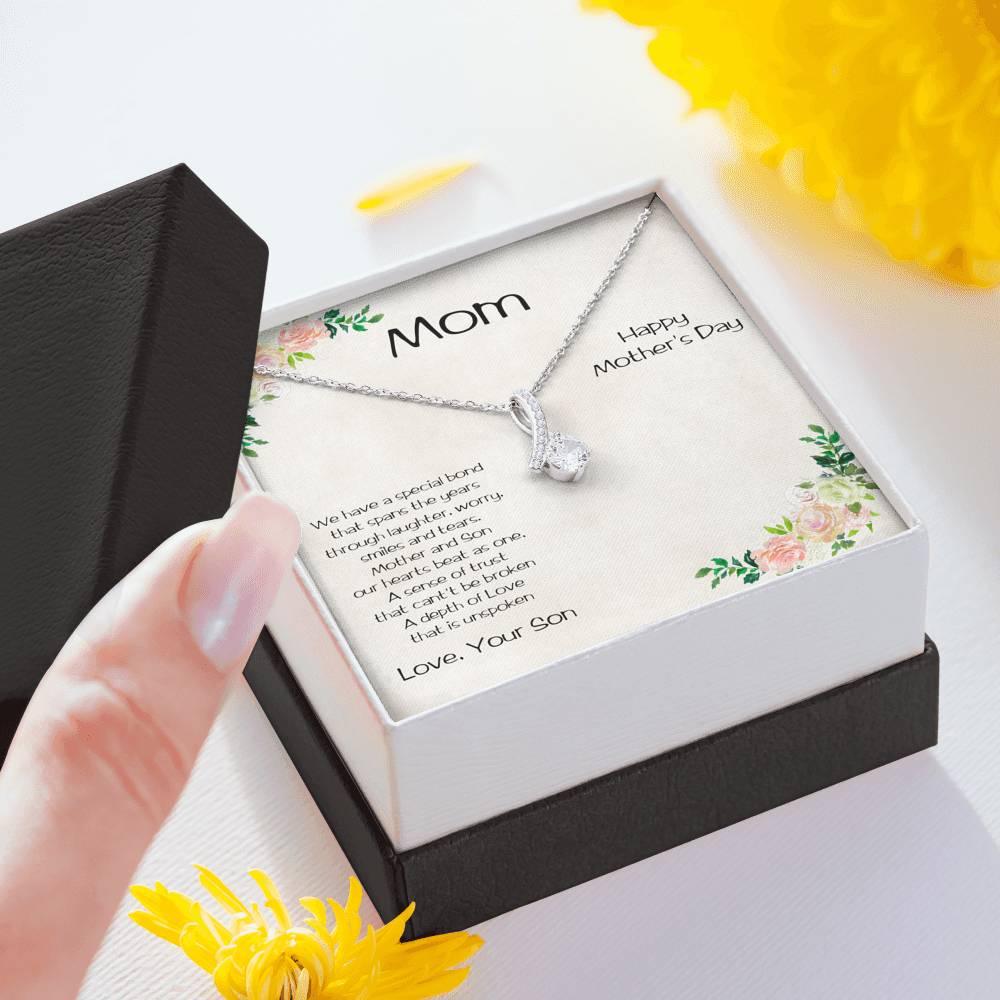 Mother's Day Alluring Heart Necklace from Son - Mallard Moon Gift Shop