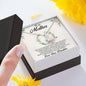 Gift for Mother Alluring Beauty CZ Pendant Necklace Message Card from Daughter - Mallard Moon Gift Shop