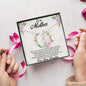 Gift for Mother Alluring Beauty CZ Pendant Necklace Message Card from Daughter - Mallard Moon Gift Shop