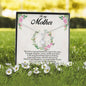 Gift for Mother Alluring Beauty CZ Pendant Necklace Message Card from Daughter - Mallard Moon Gift Shop