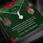 To My Wife - You are all I ever need - Pendant Necklace - Mallard Moon Gift Shop