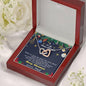 Bonus Daughter Heart Pendant Necklace Christmas Message Card and Gift Box - Mallard Moon Gift Shop