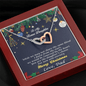 Bonus Daughter Heart Pendant Necklace Christmas Message Card and Gift Box - Mallard Moon Gift Shop