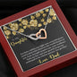 Gift for Daughter Heart Pendant Necklace Love Dad - Mallard Moon Gift Shop
