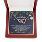 Bonus Daughter Heart Pendant Necklace Christmas Message Card and Gift Box - Mallard Moon Gift Shop