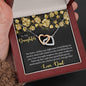 Gift for Daughter Heart Pendant Necklace Love Dad - Mallard Moon Gift Shop