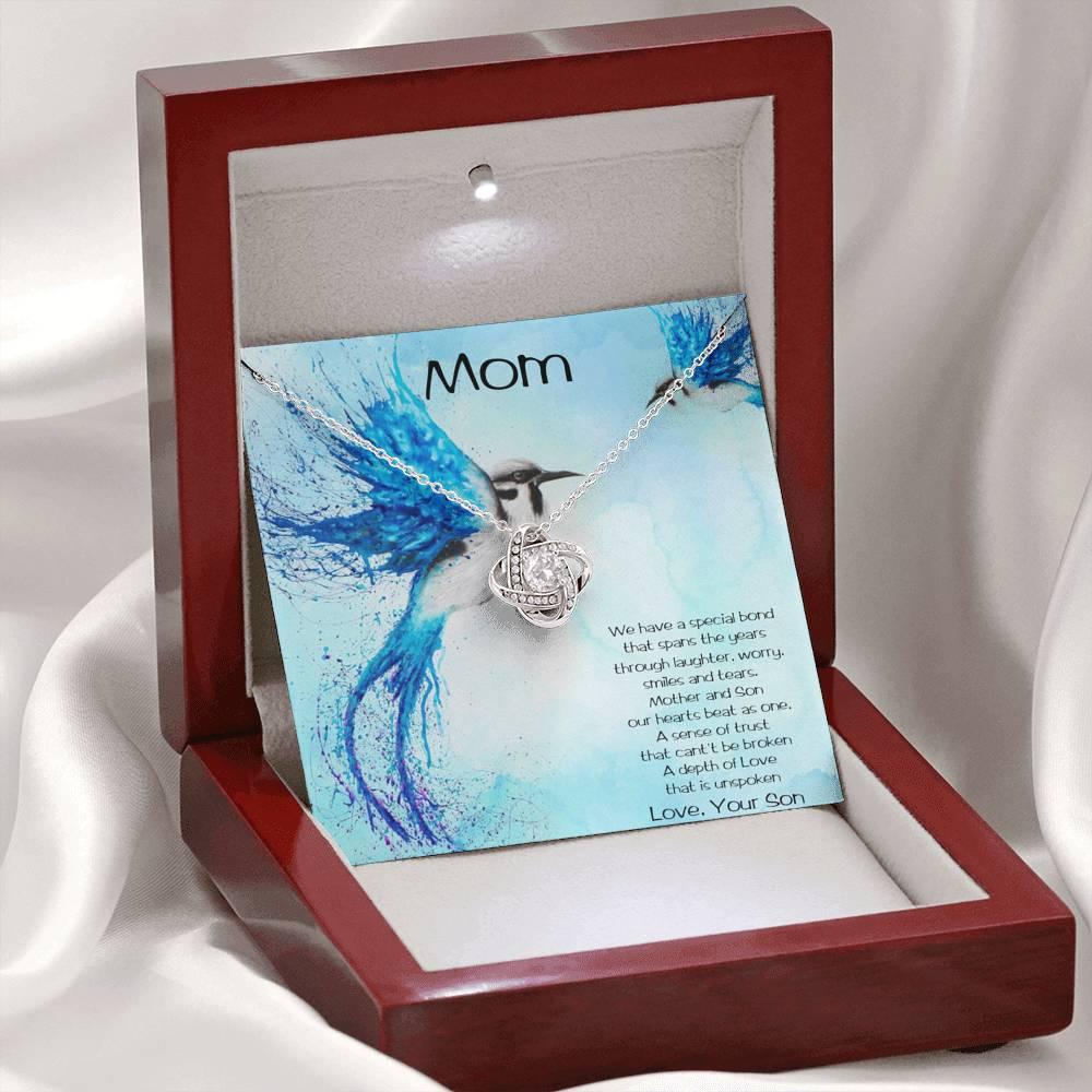 Gift for Mom from Son Love Knot Pendant Necklace - Mallard Moon Gift Shop