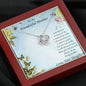 To Mother from Daughter Love Knot Pendant Necklace - Mallard Moon Gift Shop