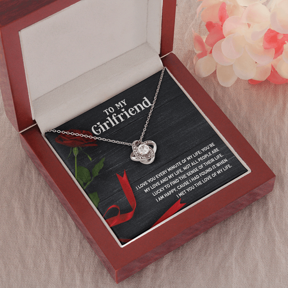 Gift for Girlfriend - Love you Every Minute - CZ Pendant Necklace - Mallard Moon Gift Shop