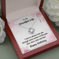Wife Birthday Gift from Hunter Husband CZ Love Knot Pendant Necklace - Mallard Moon Gift Shop