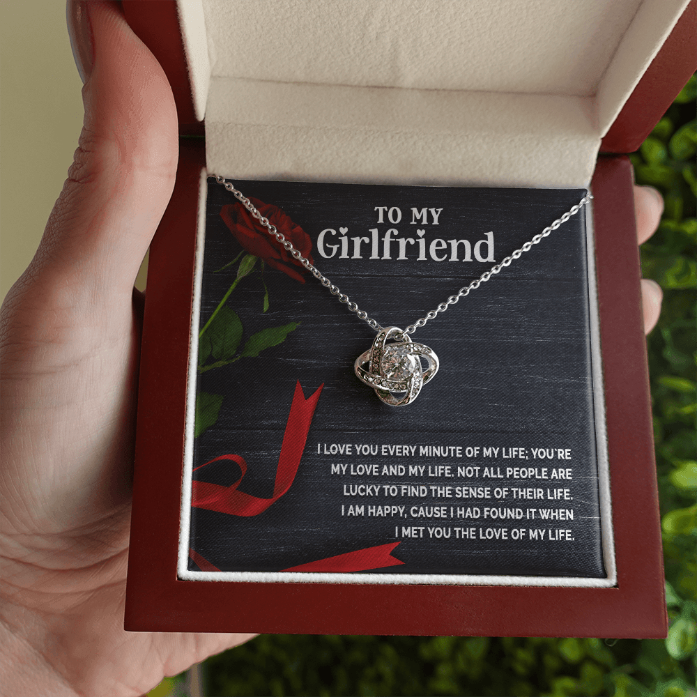 Gift for Girlfriend - Love you Every Minute - CZ Pendant Necklace - Mallard Moon Gift Shop