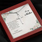 Gift for Mother White Gold Cross Pendant Necklace from Daughter Message Card Gift Box - Mallard Moon Gift Shop