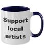 Artist Coffee two tone mug - Mallard Moon Gift Shop