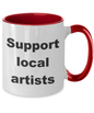 Artist Coffee two tone mug - Mallard Moon Gift Shop