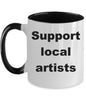 Artist Coffee two tone mug - Mallard Moon Gift Shop