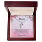 Gift for Mother Custom Baby Feet Birthstone Engraved Necklace - Mallard Moon Gift Shop