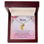 Gift for Mother Custom Baby Feet Birthstone Engraved Necklace - Mallard Moon Gift Shop