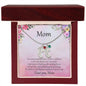 Gift for Mother Custom Baby Feet Birthstone Engraved Necklace - Mallard Moon Gift Shop