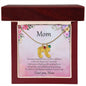 Gift for Mother Custom Baby Feet Birthstone Engraved Necklace - Mallard Moon Gift Shop