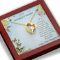 Gift for Mother From Daughter Forever Love Heart Pendant Necklace - Mallard Moon Gift Shop