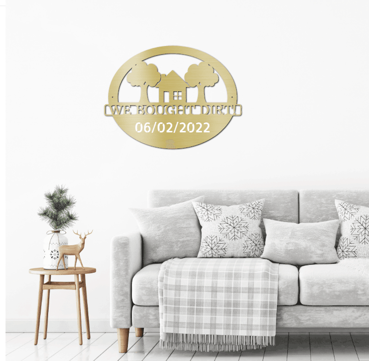 New Homeowner Metal Art Wall Sign - Mallard Moon Gift Shop