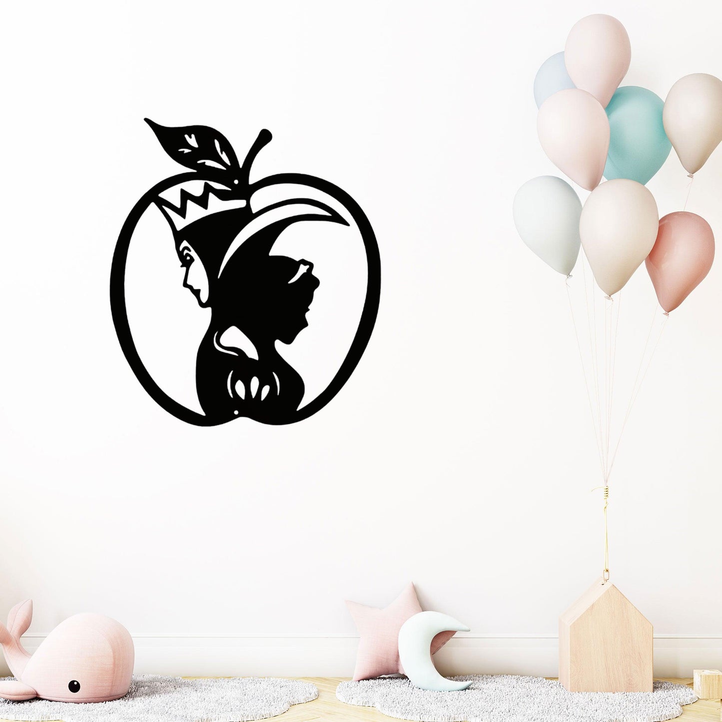 Snow White Poison Apple Metal Art - Mallard Moon Gift Shop