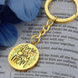 Love You Mom Engraved Circle Keychain - Mallard Moon Gift Shop