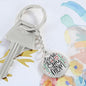 Love You Mom Engraved Circle Keychain - Mallard Moon Gift Shop