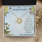 To Mother from Daughter Love Knot Pendant Necklace - Mallard Moon Gift Shop