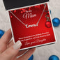 Mother Christmas Gift from Daughter Script Name Necklace - Mallard Moon Gift Shop