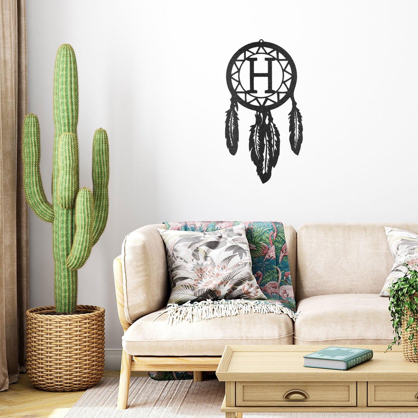 Dream Catcher Personalized Metal Art Wall Sign - Mallard Moon Gift Shop
