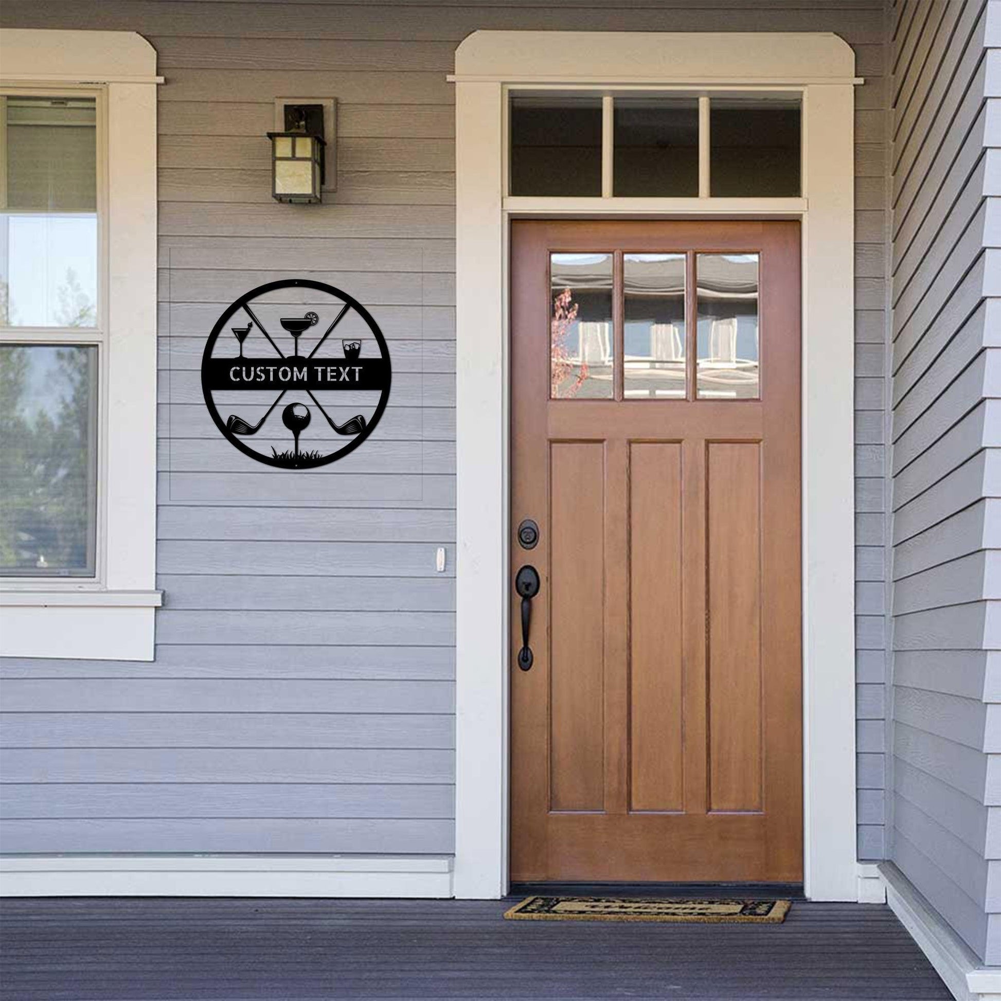 Golf 19th Hole Custom Name Metal Art Wall Sign - Mallard Moon Gift Shop