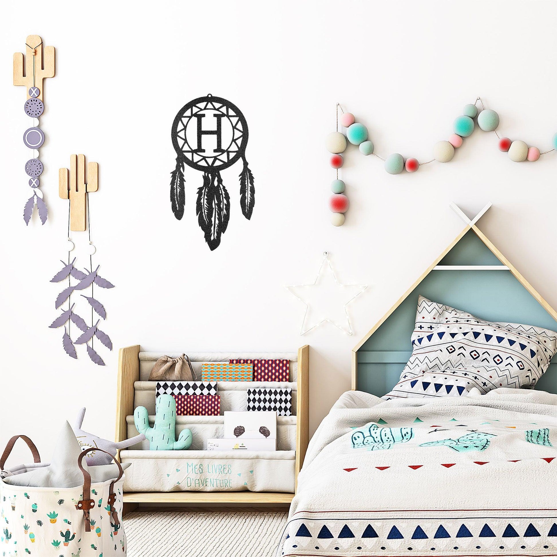Dream Catcher Personalized Metal Art Wall Sign - Mallard Moon Gift Shop