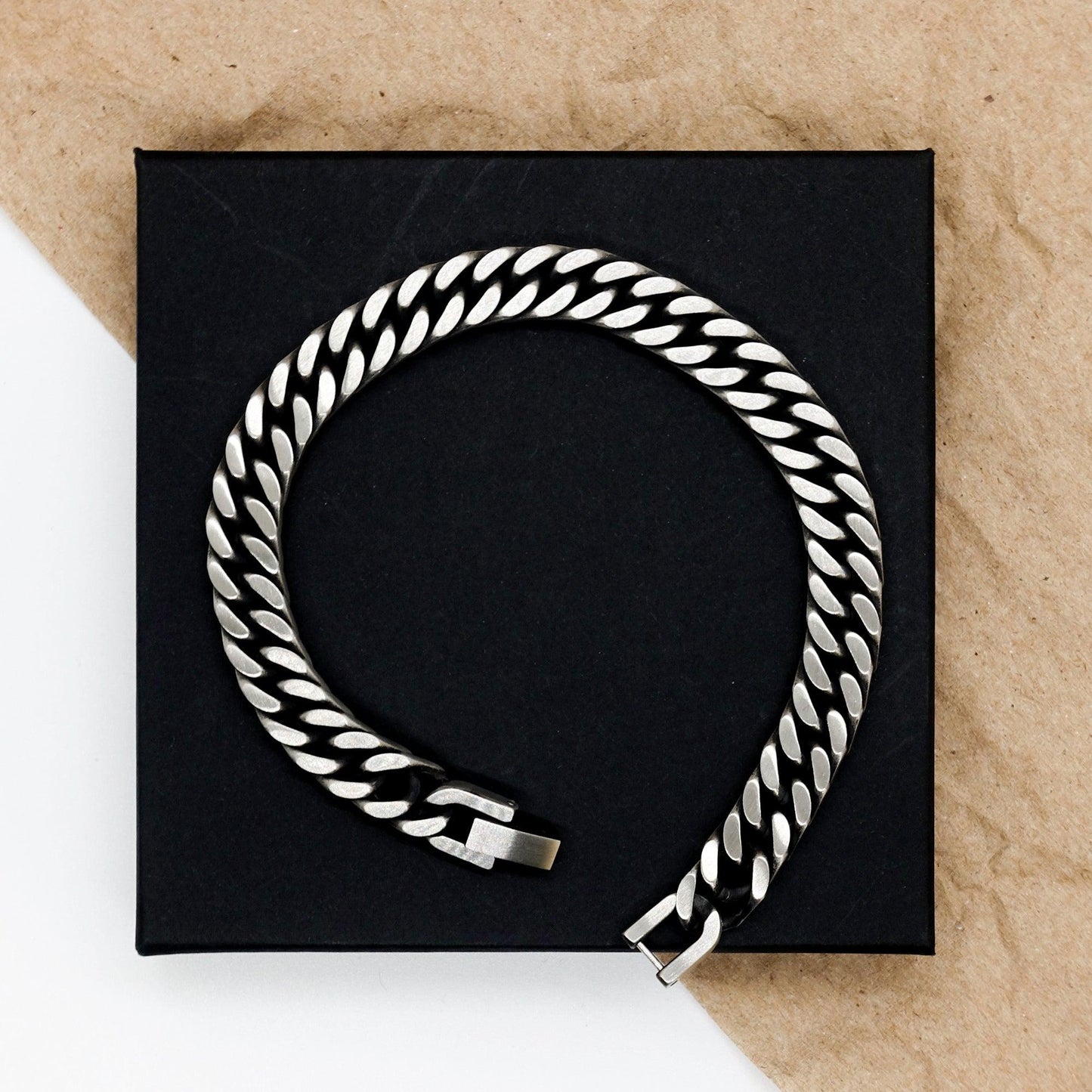 Motivational Brother-in-law Cuban Link Chain Bracelet, Cousin I can promise to love you for the rest of mine, Bracelet with Message Card For Cousin, Cousin Birthday Jewelry Gift for Women Men - Mallard Moon Gift Shop