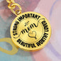 MOM Engraved Circle Keychain - Mallard Moon Gift Shop