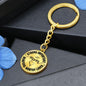 MOM Engraved Circle Keychain - Mallard Moon Gift Shop