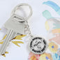 MOM Engraved Circle Keychain - Mallard Moon Gift Shop