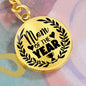 Mom of the Year Engraved Circle Keychain - Mallard Moon Gift Shop