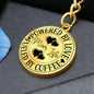 Powered By Love Mom Life Engraved Circle Keychain - Mallard Moon Gift Shop